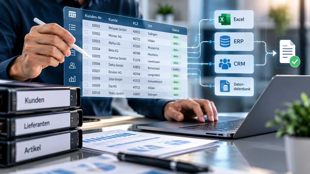 Kaufmännische Unterstützung - Datenerfassung
